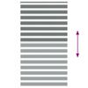 vidaXL Cortina de zebra 135x230 cm largura do tecido 130,9cm poliéster