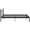 vidaXL Estrutura de cama 120x200 cm metal preto