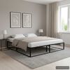 vidaXL Estrutura de cama 200x200 cm metal preto