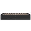 vidaXL Estrutura de cama 120x200 cm derivados de madeira preto