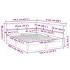 vidaXL Cama com estante sem colch&atilde;o 140x200 cm pinho maci&ccedil;o