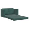 vidaXL Sof&aacute;-cama sem p&eacute;s 122x204x55 cm veludo verde-escuro