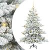vidaXL &Aacute;rvore de Natal Articulada Artificial Branco 150 cm PVC e A&ccedil;o