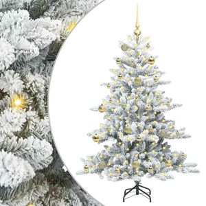 vidaXL &Aacute;rvore de Natal Articulada Artificial Branco 150 cm PVC e A&ccedil;o