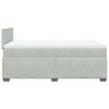 vidaXL Cama boxspring c/ colch&atilde;o 120x200 cm veludo cinzento-claro