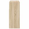 vidaXL Aparador com luzes LED 115,5x30x75 cm carvalho sonoma