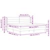 vidaXL Estrutura de cama com colch&atilde;o Cinza Escuro 180 x 200 cm tecido