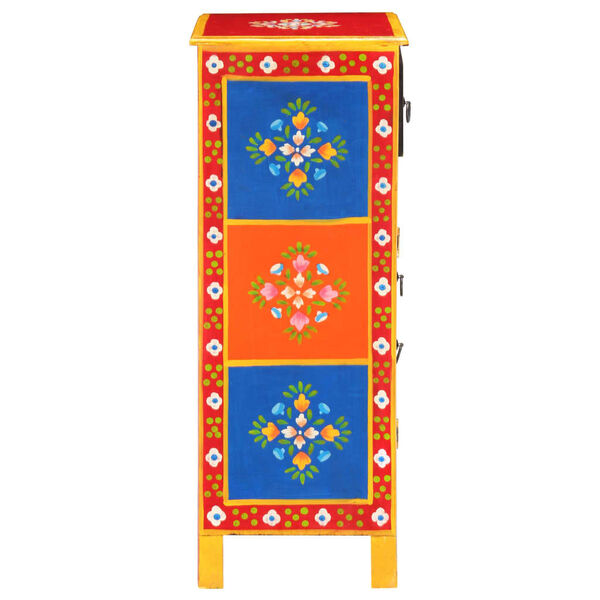 vidaXL Aparador pintado &agrave; m&atilde;o 60x30x75 cm madeira de mangueira maci&ccedil;a