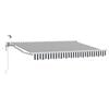 vidaXL Toldo Retr&aacute;til El&eacute;trico Antracite e Branco 3,5 x 2,5 m