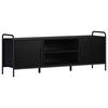 vidaXL Gabinete para TV 133 x 33 x 50 cm Carvalho Preto