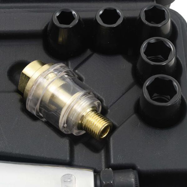 vidaXL Conjunto de ferramentas pneumáticas 16 pcs 1/2"