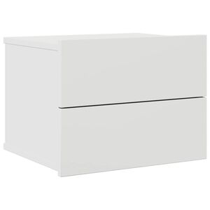 vidaXL Mesa de cabeceira 40x30x30 cm derivados de madeira branco