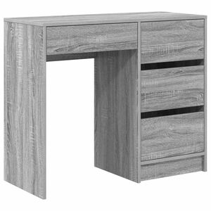 vidaXL Mesa Cinza Sonoma Derivados de Madeira 90 x 37.5 x 75 cm