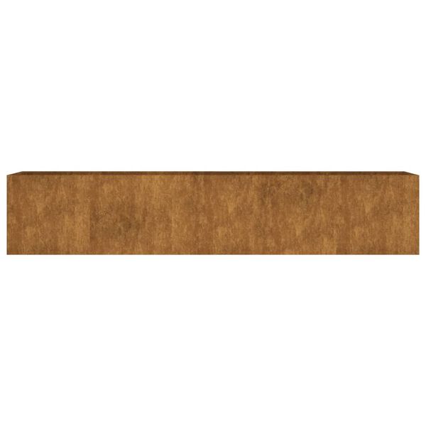 vidaXL Canteiro elevado de jardim 200x40x40 cm a&ccedil;o corten