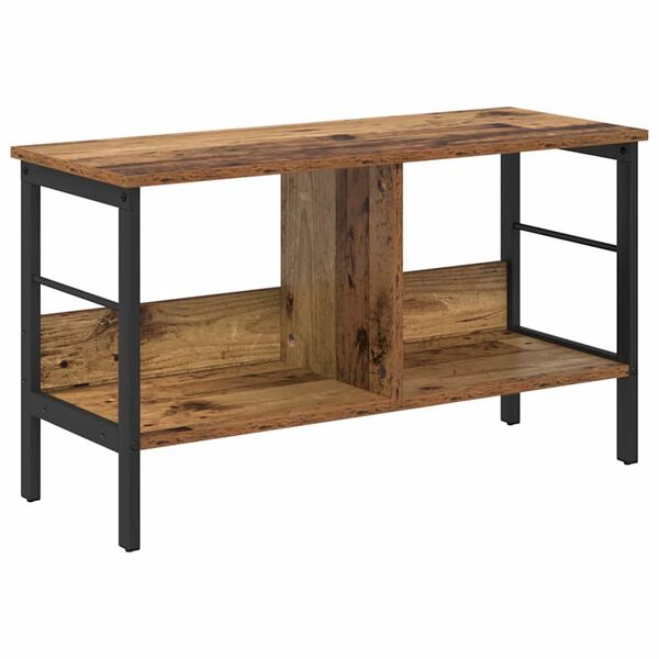 vidaXL Estante Madeira Antiga 82 x 32 x 47 cm Madeira processada
