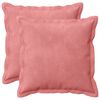 vidaXL Capa almofada 2 pcs HOUTEN Rosa 35 x 35 cm Veludo