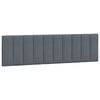 vidaXL Almofad&atilde;o de cabeceira Hanko 183 cm veludo cinzento-escuro