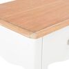 vidaXL Mesa-de-cabeceira 40x30x50 cm pinho maciço branco e castanho