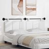 vidaXL Cabeceira Suspensa Riscas Branco 170 x 55 x 5 cm tecido