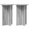 vidaXL Suporte para Plantas 2 pcs Sonoma Cinzento &Oslash;40 x 60 cm