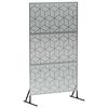 vidaXL Protetor de Privacidade 100 x 50 x 180 cm A&ccedil;o Galvanizado