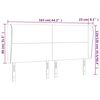 vidaXL Cabeceira cama c/ abas veludo 163x23x118/128 cm verde-escuro