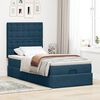 vidaXL Estrutura cama otomana colch&otilde;es 80x200 cm veludo azul escuro
