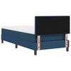 vidaXL Cama Box com colch&atilde;o com led Azul 90 x 200 cm tecido
