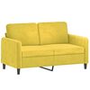vidaXL 2 pcs conjunto de sof&aacute;s veludo amarelo