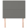 vidaXL Cabeceira Cinza Escuro 90x5x118/128 cm Tecido