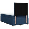 vidaXL Cama boxspring com colch&atilde;o 120x190 cm tecido azul