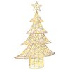 vidaXL &Aacute;rvore de Natal 120 LED Branco quente 120,5 cm PET