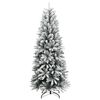 vidaXL &Aacute;rvore Natal artificial c/ 300 luzes LED e flocos de neve 210cm