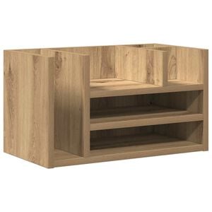vidaXL Organizador de Mesa Carvalho Arttisan 44,5 x 24 x 25 cm