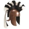 vidaXL Capacete de soldado grego r&eacute;plica LARP cobre prateado