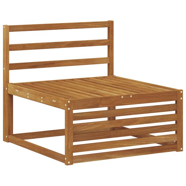 vidaXL Conjuntos de sof&aacute;s 7 pcs Natural Madeira S&oacute;lida de Ac&aacute;cia