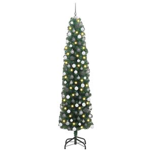 vidaXL &Aacute;rvore de Natal Artificial Verde 180 cm PVC e A&ccedil;o e Pl&aacute;stico