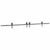 vidaXL Kit de ferragens para porta deslizante 400 cm a&ccedil;o preto