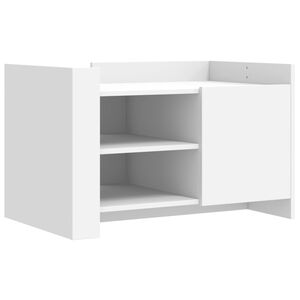 vidaXL Mesa de centro 80x50x50 cm derivados de madeira branco