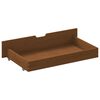 vidaXL Estrutura cama c/ 2 gavetas 90x200 cm pinho maci&ccedil;o castanho mel