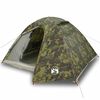 vidaXL Tenda de campismo c&uacute;pula p/ 4 pessoas imperme&aacute;vel camuflagem