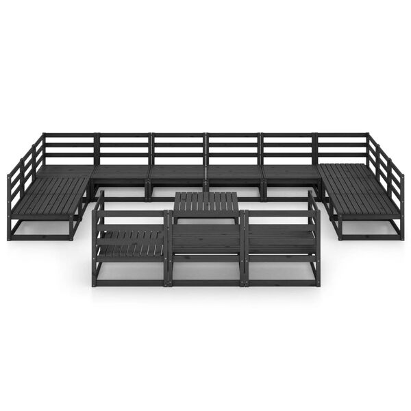 vidaXL 14 pcs conjunto lounge de jardim pinho maci&ccedil;o
