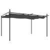 vidaXL P&eacute;rgola com toldo retr&aacute;til 395x292x230 cm cor antracite