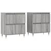 vidaXL Aparadores 2 pcs derivados de madeira cinzento sonoma