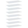 vidaXL Prateleiras para estante 8 pcs 80x40x1,5cm contraplacado branco