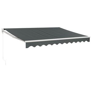 vidaXL Toldo Manual 3 x 2,5 m Antracite 100% Poli&eacute;ster