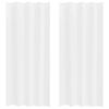 vidaXL Cortina de Voile 2 pcs Branco 245 x 140 cm Poliéster
