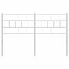 vidaXL Cabeceira de substitui&ccedil;&atilde;o 120 cm metal branco