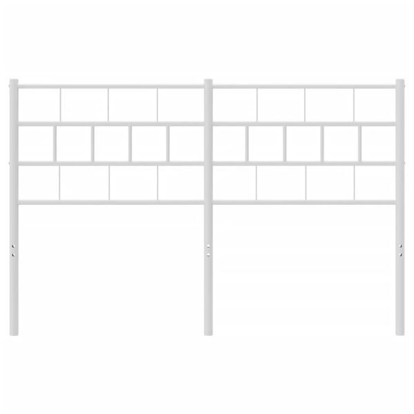vidaXL Cabeceira de substitui&ccedil;&atilde;o 120 cm metal branco