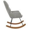vidaXL Cadeira de baloi&ccedil;o veludo cinzento-claro